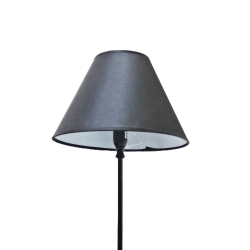 Lampka metalowa z aksamitnym abażurem Czarna 55cm